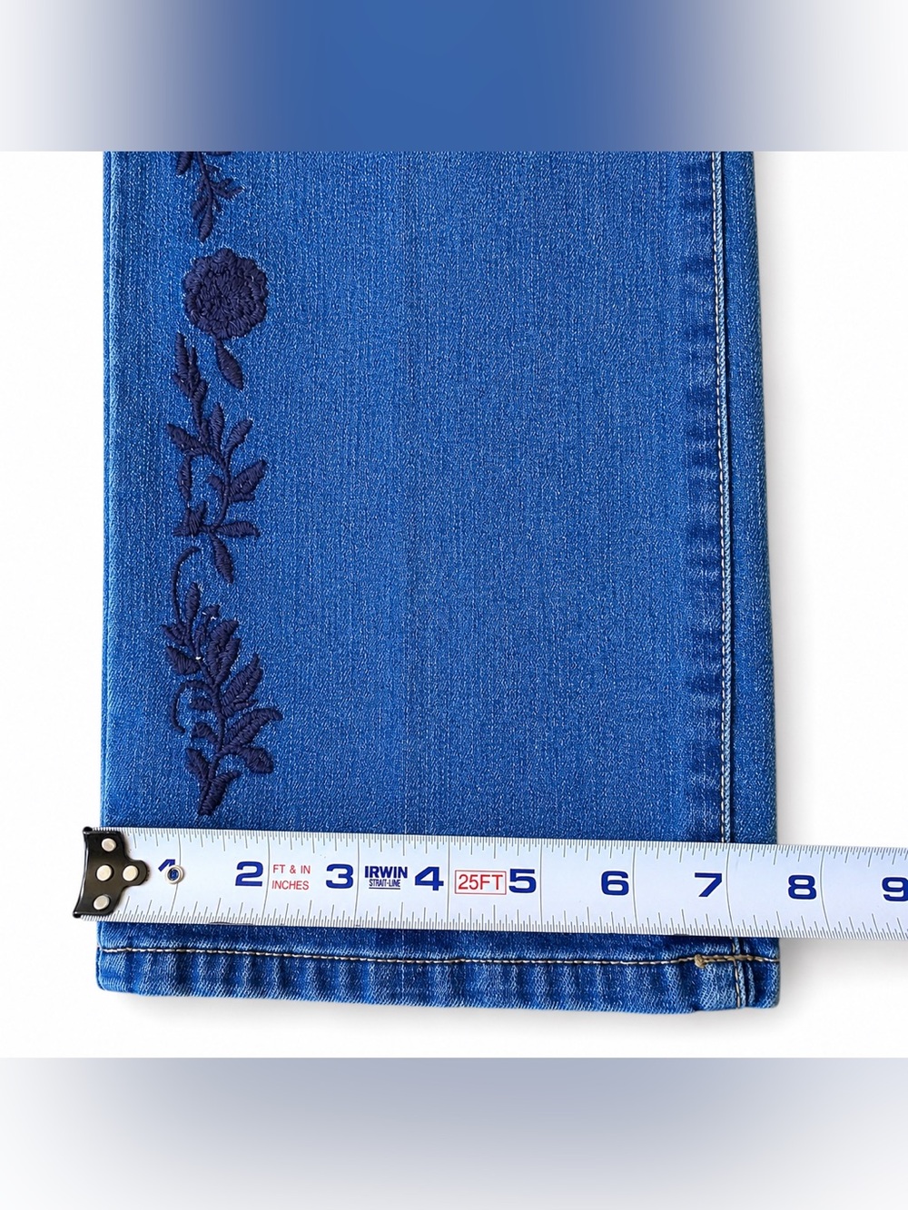 St. John's Bay Jeans Embroidered Straight-Leg 12 - Picture 5 of 9